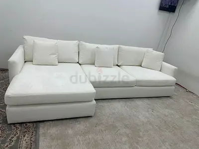 Like new condition cratebarrel lshape sofa