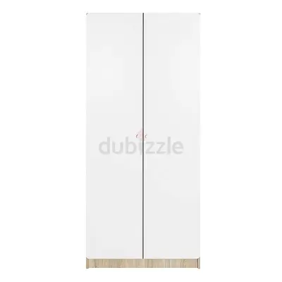 2-Door Wardrobe-White/Sonoma Oak