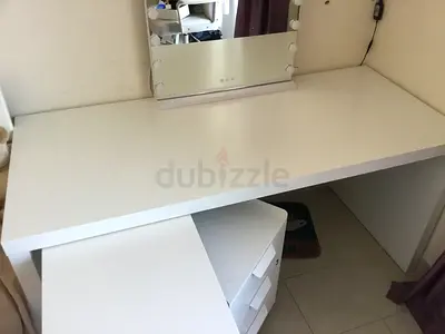White desk + drawer set