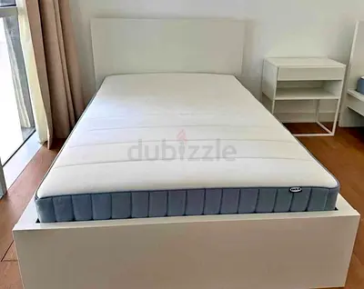 IKEA malam bed with mattress 90x200cm