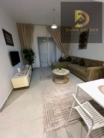 One bedroom and living room with balcony, stunning pool view, 5500 (includes internet, parking, gym, and Maryam Island pool).