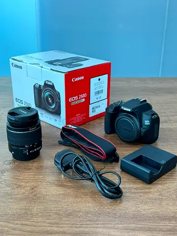 Canon EOS 250D DSLR Camera + EF-S 18-55mm Lens