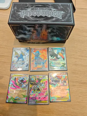 Pokémon TCG Mega Evolution Pitch Black 6 Holo EX/GX Cards