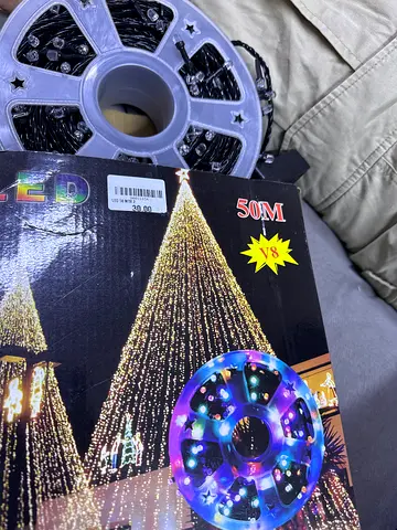 5V LED String Fairy Lights Roll - 50m (Unused)