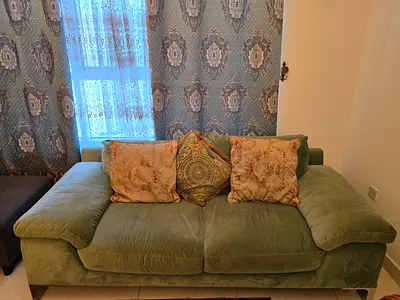 Green 3  2 seater Sofa - Comfortable Standard Design