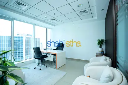 مكتب مطل على برج خليفة | برج بيرلينجتون | الخليج التجاري