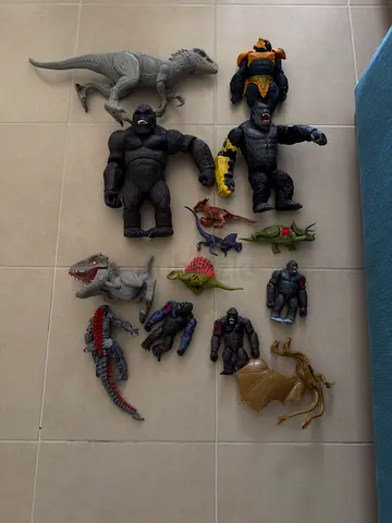 Some Dino and Godzilla toys