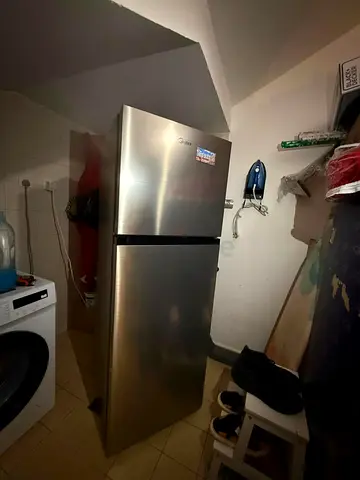 Midea 2-door Stainless Steel Refrigerator - Good Condition