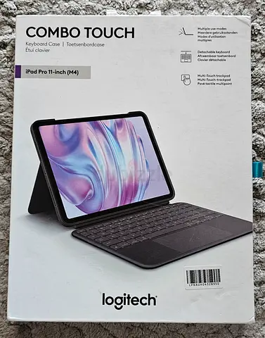 Logitech Combo Touch iPad Air 11-inch with Keyboard Case - Detachable backlit with kickstan
