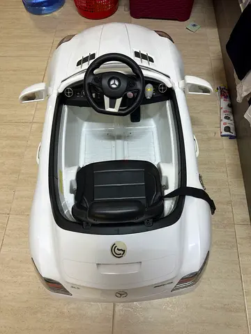 White Mercedes Ride-On Electric Car for Kids - Single Seat