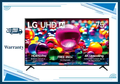 LG 75 Inch Class LG UHD AI UA77 4K Smart TV 2025 75UA7700
