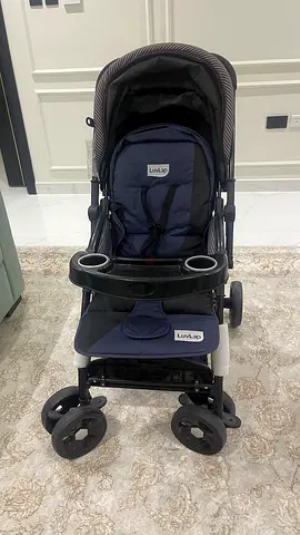 Lightweight LuvLap Baby Stroller with Snack Tray and Canopy - Good Condition
