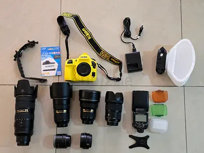 Nikon D850, Nikon lenses, and accessories