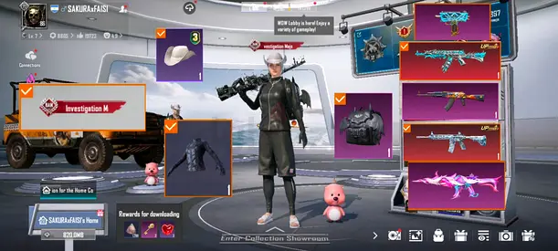 RAREST PUBG ACCOUNT + MISSION B + BATMAN BAGPACK + BAN INVESTIGATOR TITLE + 42X GUN LAB