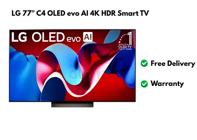 LG 77 C4 OLED evo AI 4K HDR Smart TV OLED77C4