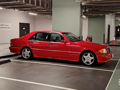 Mercedes S500 LWB AMG W140 In extremely rare red color in excellent condition fully serviced