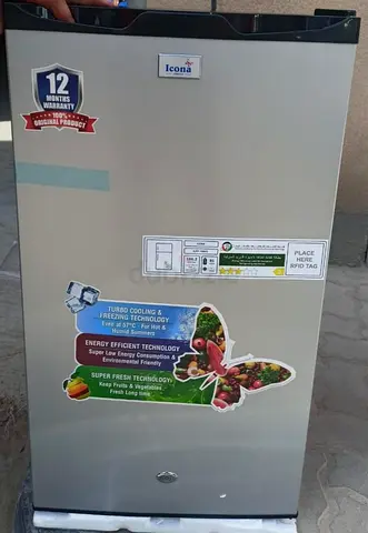 Icona Single Door Refrigerator - Compact Silver (Good Working Condition)