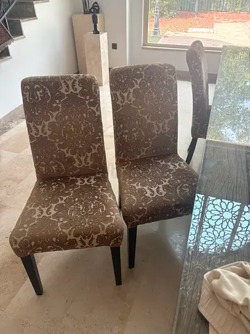 Upholstered Accent Dining Chair with Patterned Fabric - The one,8 chairs