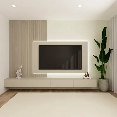 Modern Custom TV Wall Unit