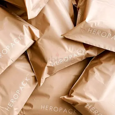 Bulk Heropack Brown Poly Mailer Bags - Brand New Shipping Bags