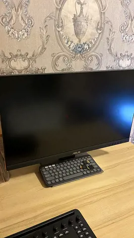 24-inch ASUS PRO ART LED Monitor in Good Condition 2k resolution(with Bluetooth Keyboard shown)
