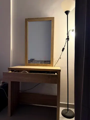 Wood Dresser table with mirror from danube home and stand light