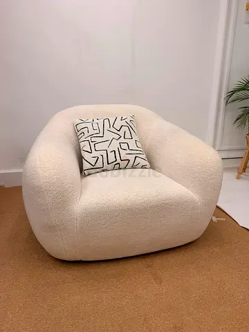 Modern Teddy Bouclé Accent Chair
