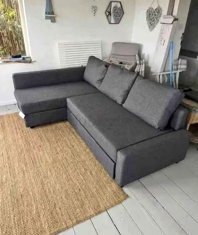 Grey L-Shaped Corner Sofa