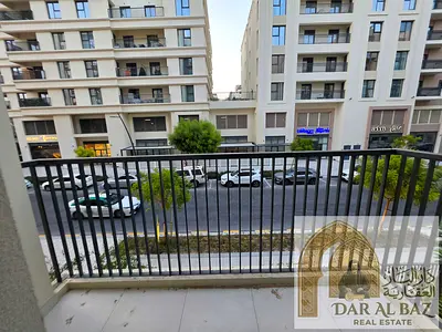 Two-bedroom apartment with a living room for annual rent in Maryam Island. The apartment is available for rent or sale and includes parking, a gym, a