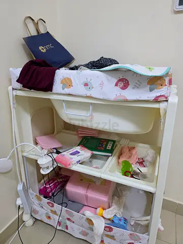 Changing table with more space. Your wife says THANK YOU.