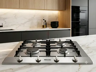 Miele Built-in Gas Cooktop Stainless Steel – Premium German Engineering