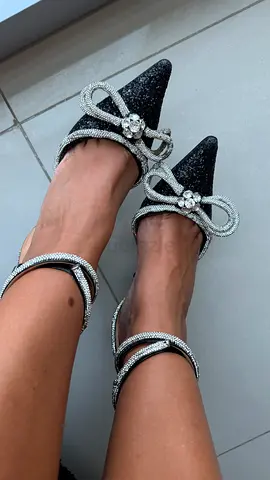 MACH MACH Crystal-Embellished Bow Pumps