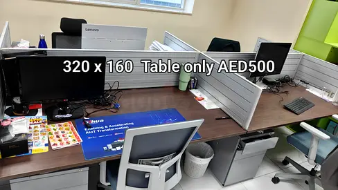 Office workstation desk 320 x 160 cm - multiple available
