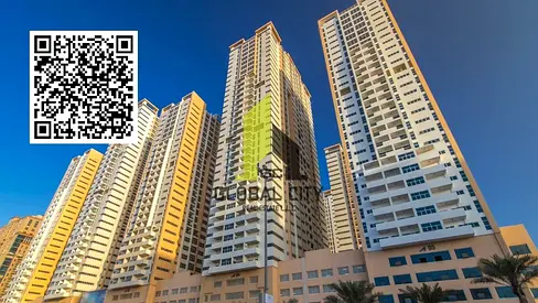 2BHK SEMI FURNISHED AVAILABLE FOR RENT YEARLY PARTIAL SEA VIEW IN AJMAN ONE TOWER ONLY 53,000/- WIT