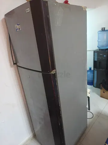 LG Double Door Refrigerator Silver and Black
