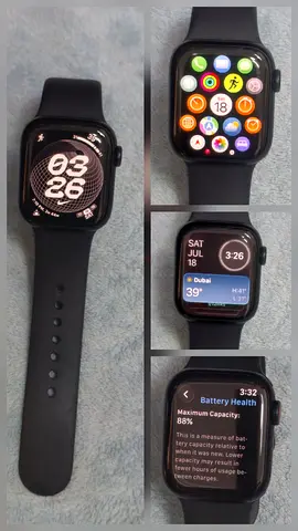 Apple Watch Series 8 (GPS+CELL) 41mm Case, Jet Black