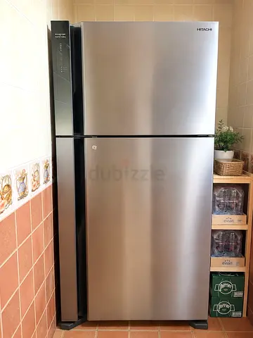 Large Stainless Steel Hitachi Inverter Dual Fan Cooling Refrigerator/Freezer