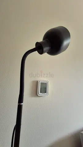 Lamp, Elegant, Black adjustable gooseneck reading lamp - good condition, brand homecentre