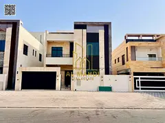 In our latest project in Al Alia, a luxurious 5-bedroom villa with a glass elevator and central air 