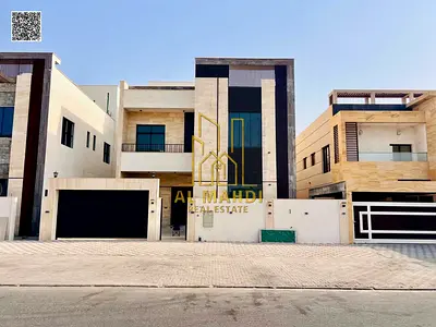 In our latest project in Al Alia, a luxurious 5-bedroom villa with a glass elevator and central air