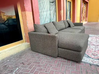 Cratebarrel lounge deep L shape sofa