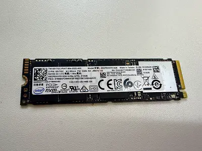 Intel M.2 NVMe SSD 2280 (Used) - 256GB/512GB (check label)