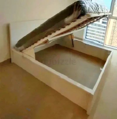 IKEA Malam Ottoman king size size 180×200cm bed with inside full storage and IKEA mattress