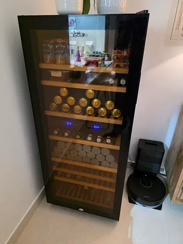Terim wine fridge dual temperature 127 bottles slightly used new model