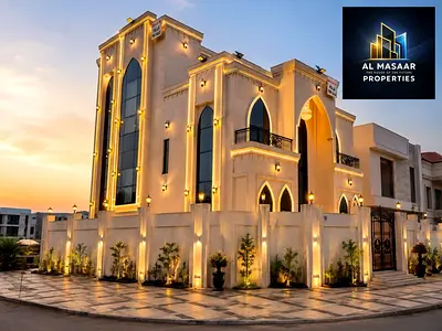 New corner villa with a full stone facade and central air conditioning in a prestigious residential area | Includes registration and ownership fees |