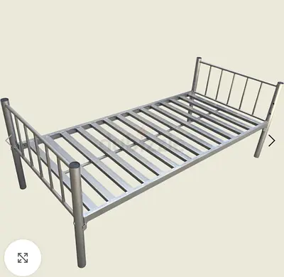 Single bed and mattress