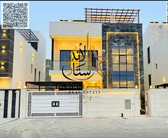 Brand New 7-Bedroom Villa with Majlis, Hall & Roof for Rent in Al Helio 2, Ajman