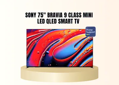 Sony 75 Inch BRAVIA 9 Class Mini LED QLED 120Hz 4K HDR Smart TV 75XR90