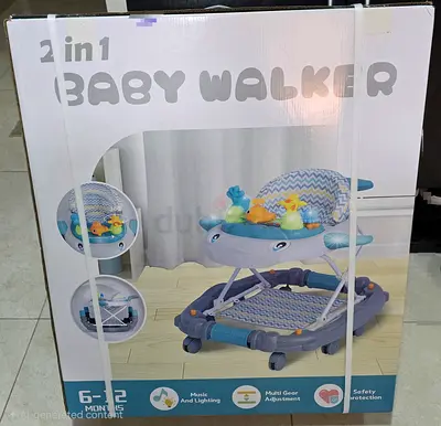 2-in-1 Baby Walker (Chicago) - Adjustable, Music Lights, New in Box