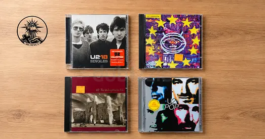 U2 Music CDs Including Zooropa and The Unforgettable Fire